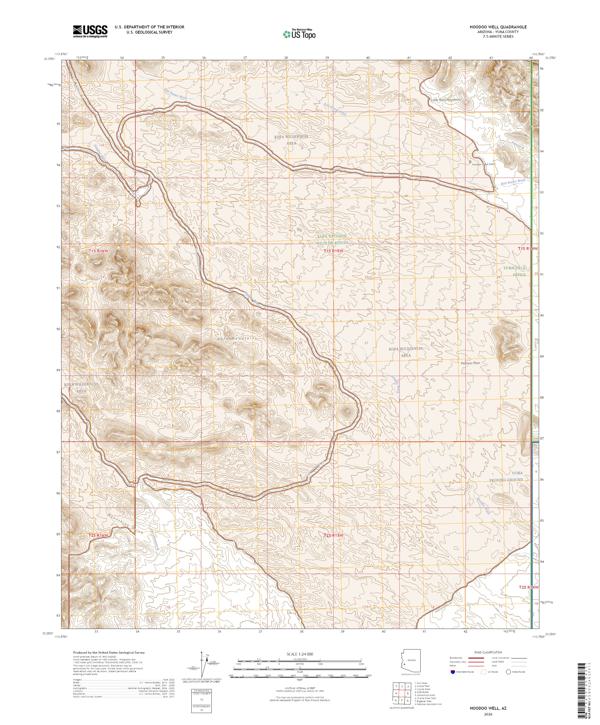 Hoodoo Well topographic map thumbnail