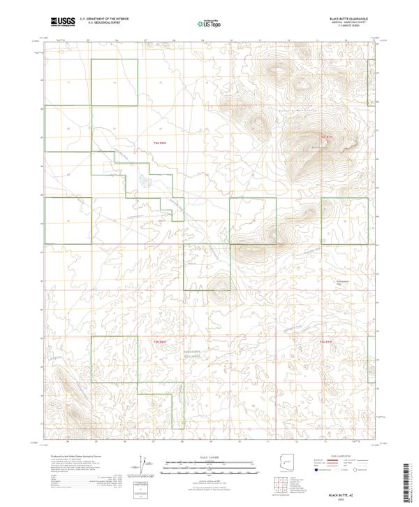 Black Butte topographic map thumbnail