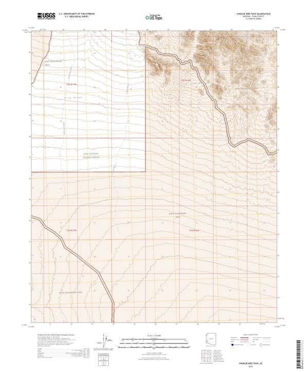 Charlie Died Tank topographic map thumbnail