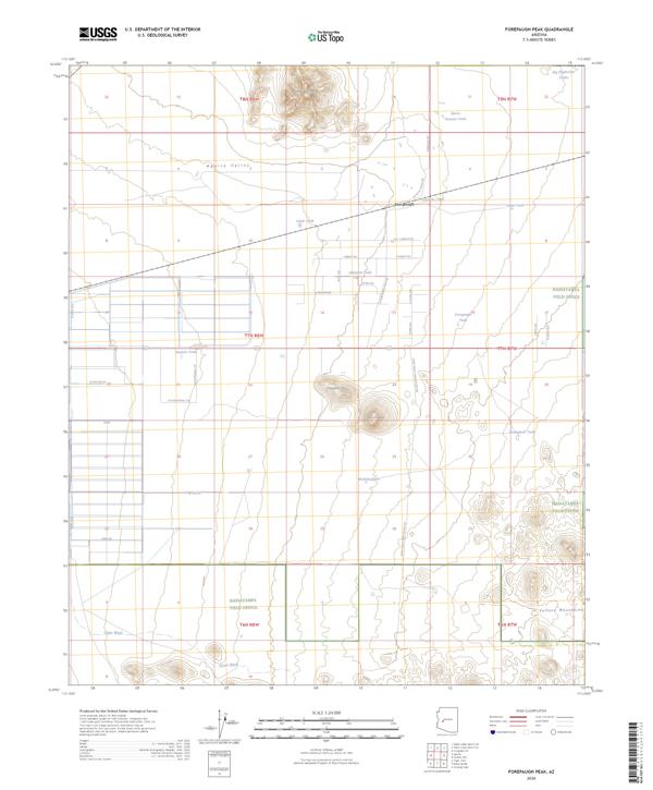 Forepaugh Peak topographic map thumbnail