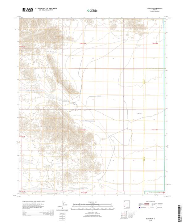 Trigo Pass 2026 topographic map thumbnail