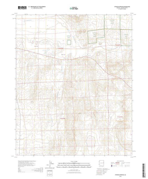 Stinking Springs 2026 topographic map thumbnail