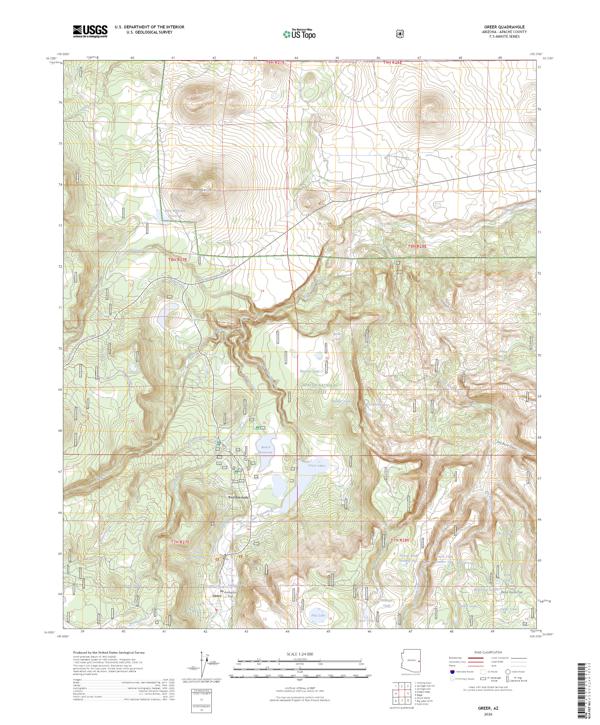 Greer topographic map thumbnail