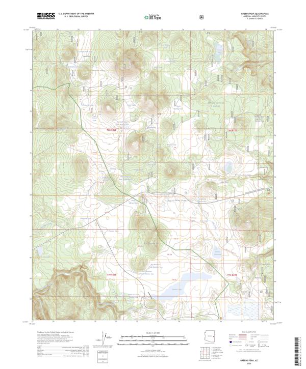 Greens Peak topographic map thumbnail