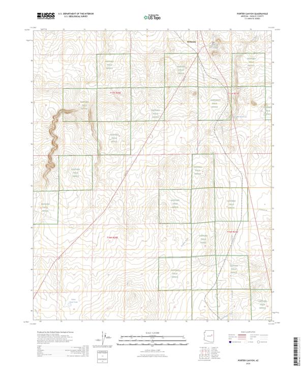 Porter Canyon topographic map thumbnail