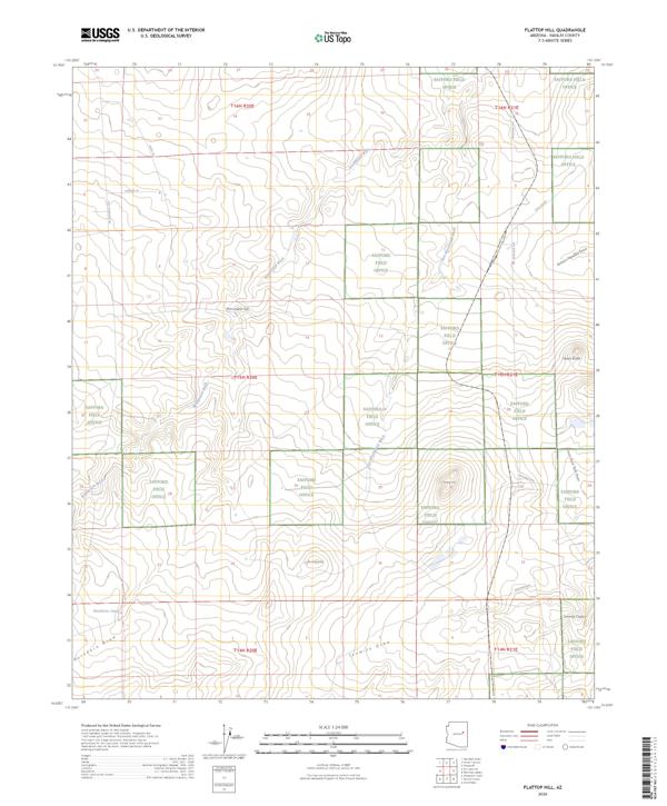 Flattop Hill topographic map thumbnail