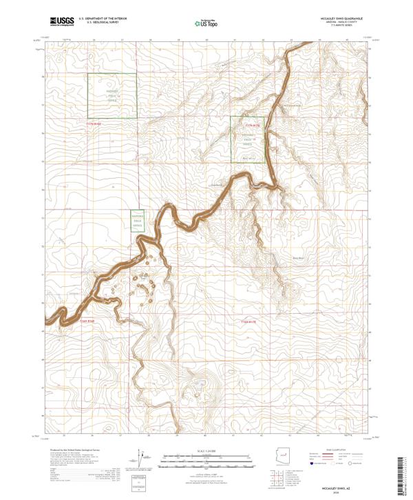 McCauley Sinks topographic map thumbnail