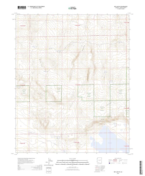 Dry Lake NW topographic map thumbnail