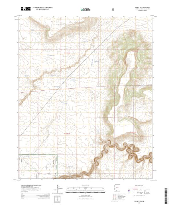 Sunset Pass 2026 topographic map thumbnail