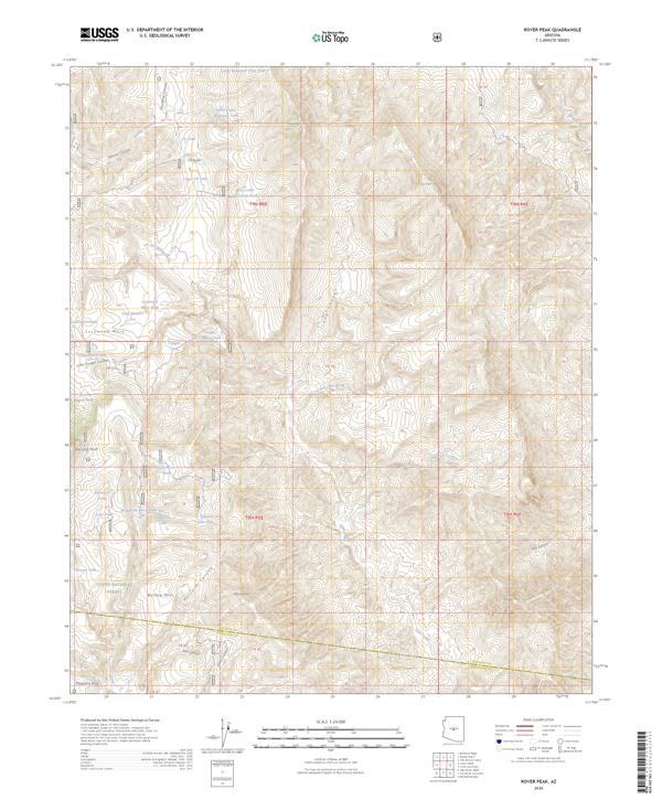 Rover Peak topographic map thumbnail