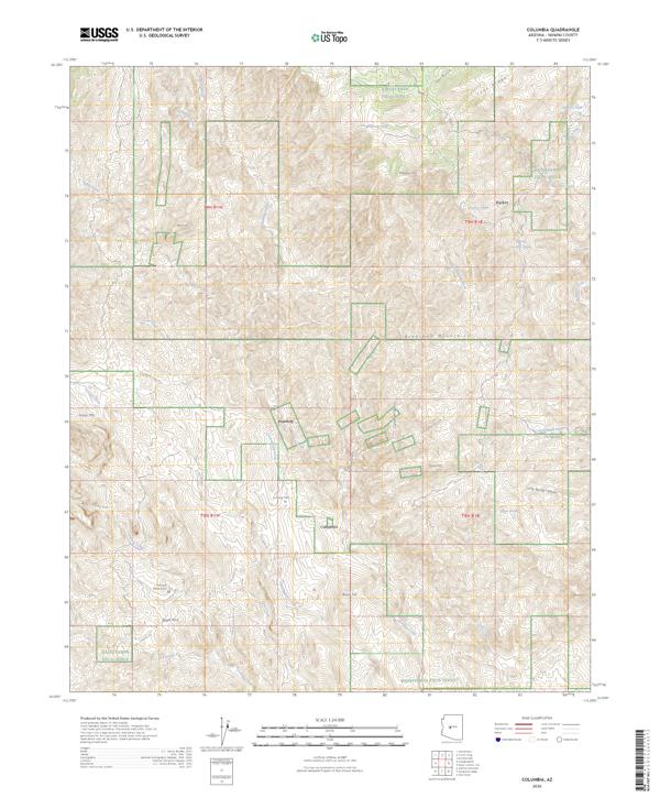 Columbia topographic map thumbnail
