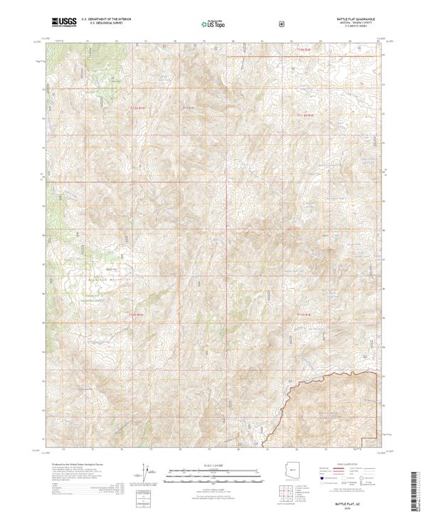 Battle Flat topographic map thumbnail