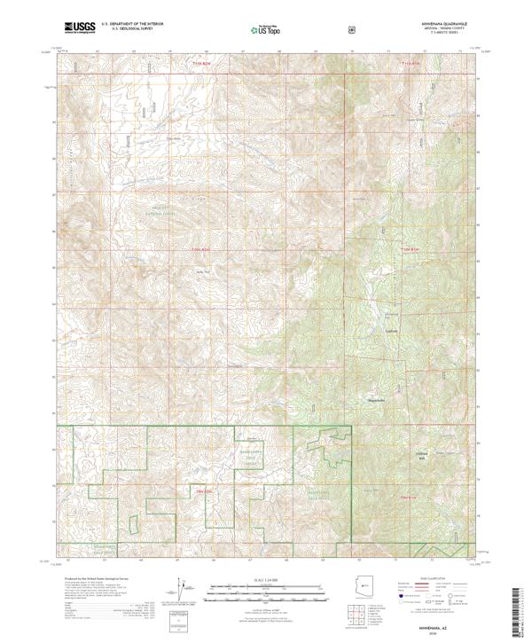 Minnehaha topographic map thumbnail