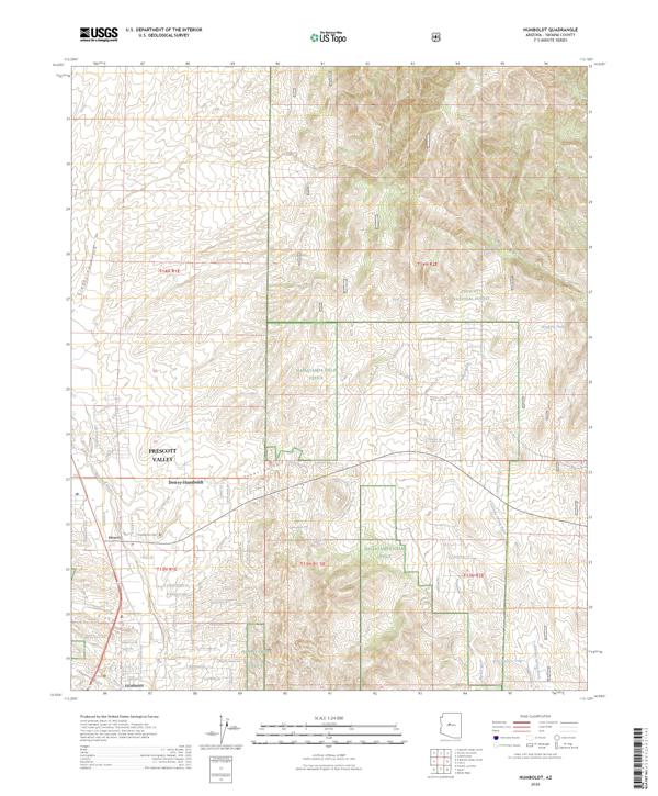 Humboldt topographic map thumbnail
