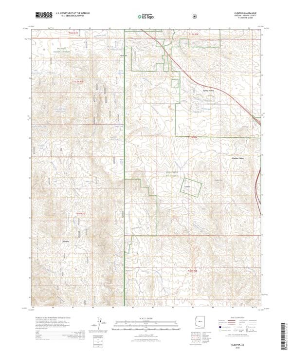 Cleator topographic map thumbnail