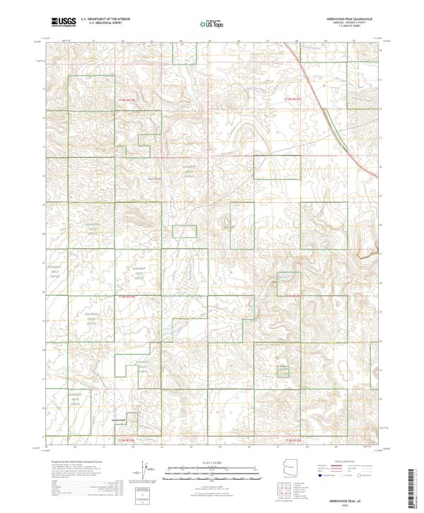Greenwood Peak topographic map thumbnail