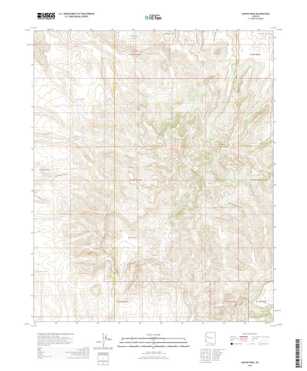 Mohon Peak topographic map thumbnail