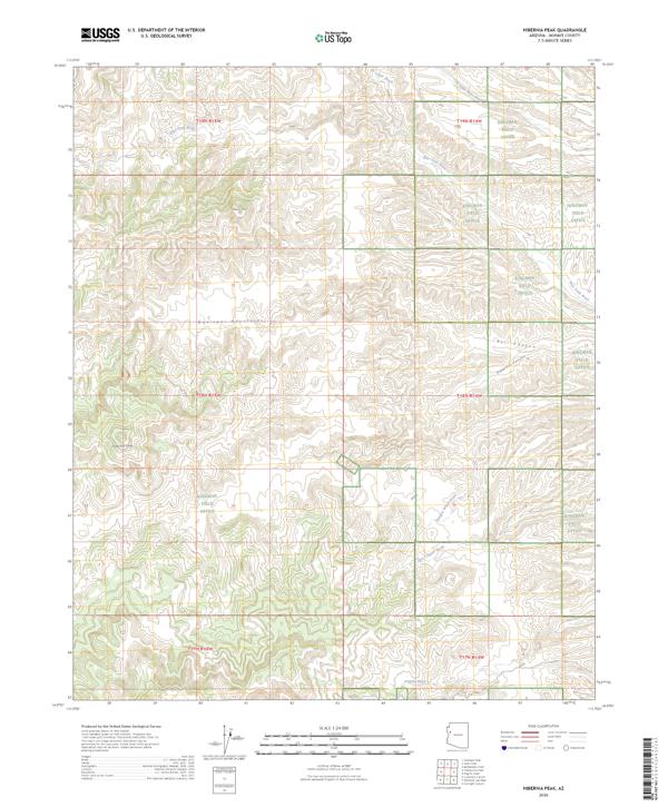Hibernia Peak topographic map thumbnail