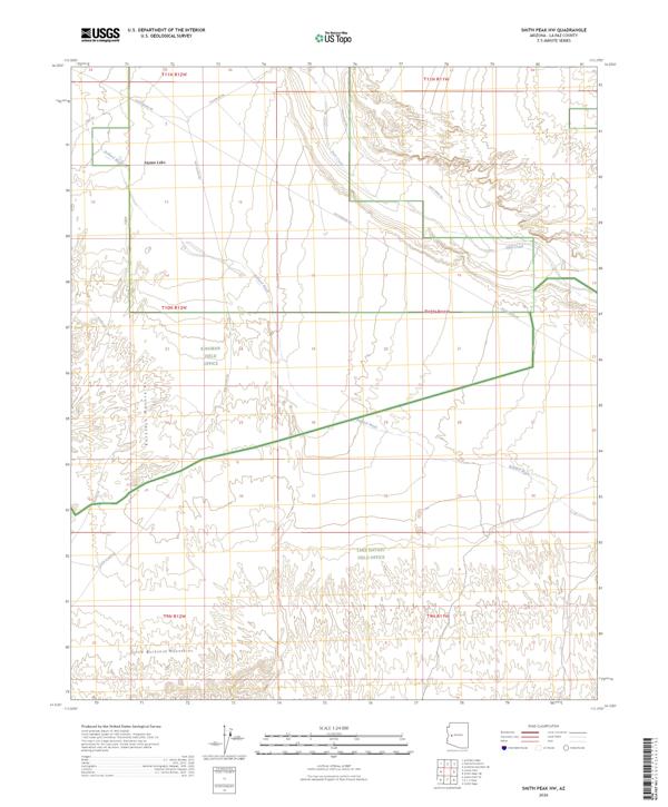 Smith Peak NW 2026 topographic map thumbnail