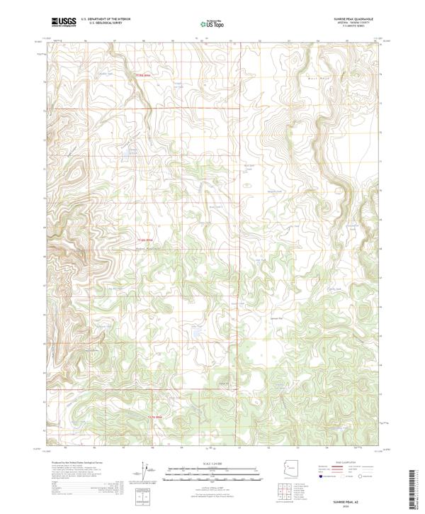 Sunrise Peak 2026 topographic map thumbnail