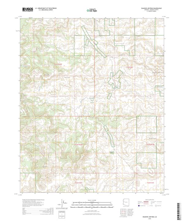 Diamond Joe Peak topographic map thumbnail