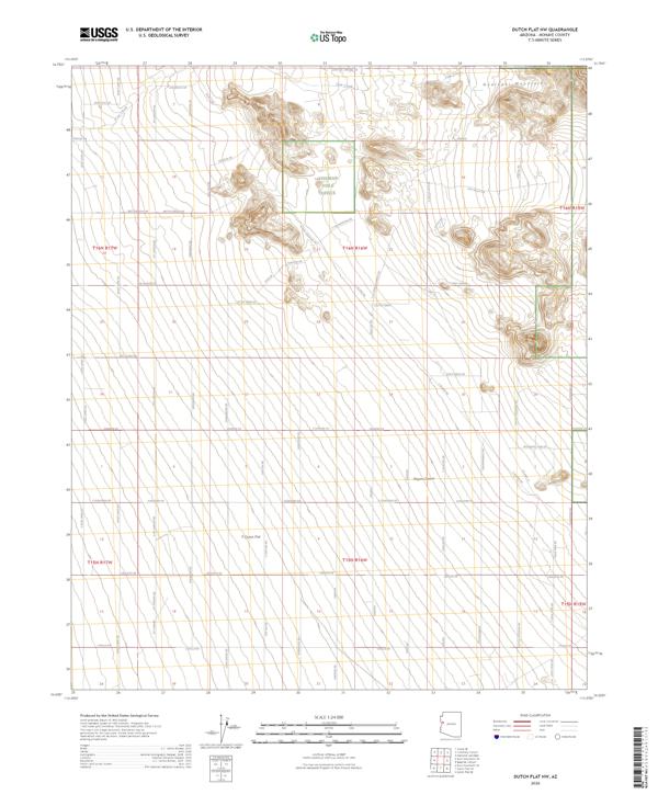 Dutch Flat NW topographic map thumbnail