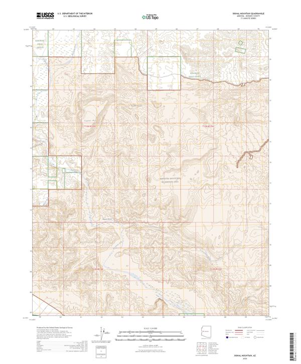 Signal Mountain topographic map thumbnail