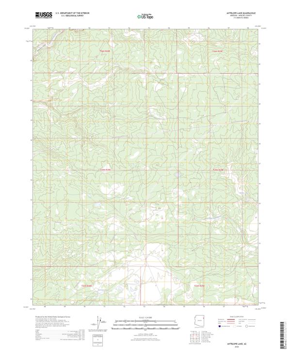 Antelope Lake topographic map thumbnail