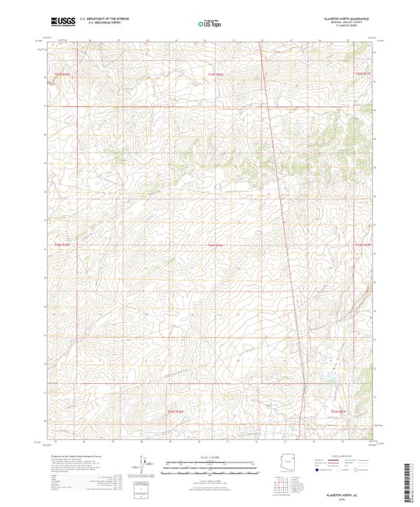 Klagetoh North topographic map thumbnail