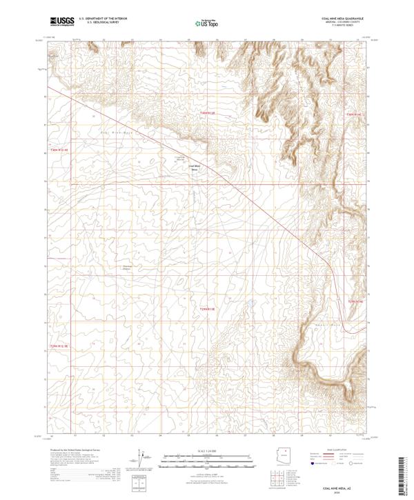 Coal Mine Mesa topographic map thumbnail
