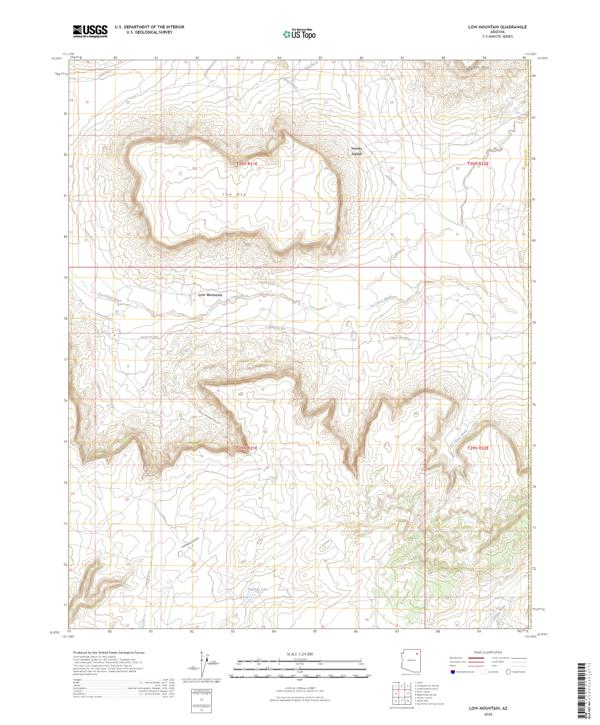 Low Mountain topographic map thumbnail