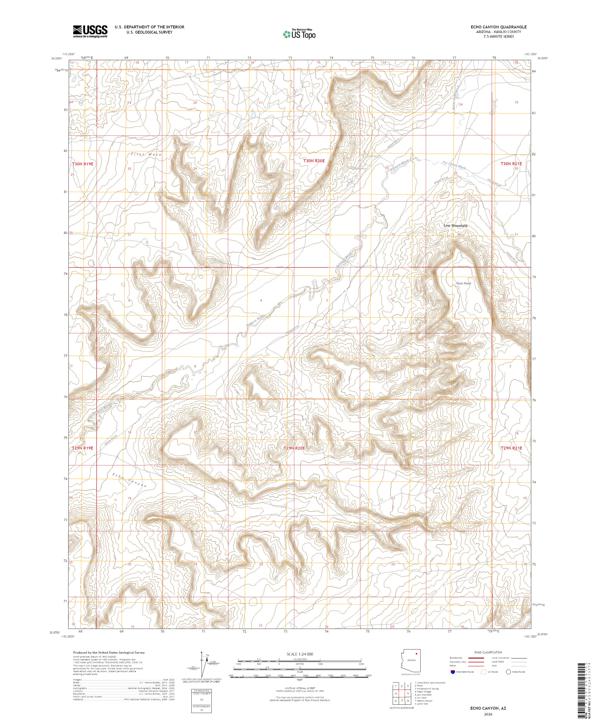 Echo Canyon topographic map thumbnail