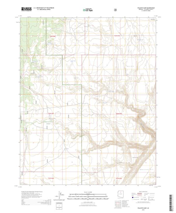 Willows Camp 2026 topographic map thumbnail