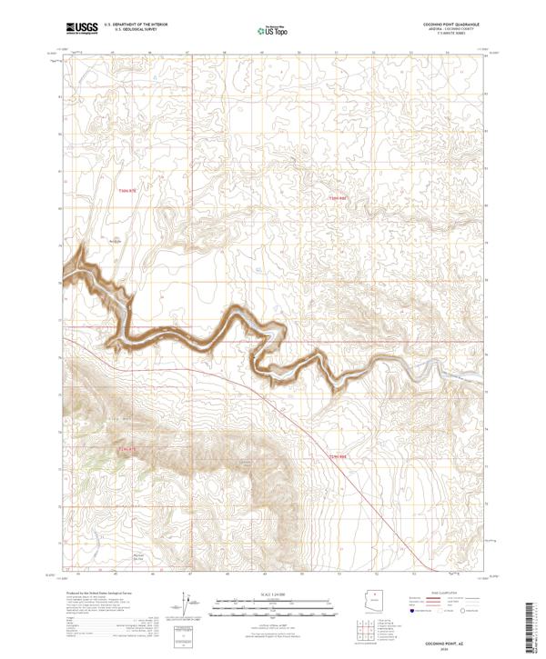 Coconino Point topographic map thumbnail