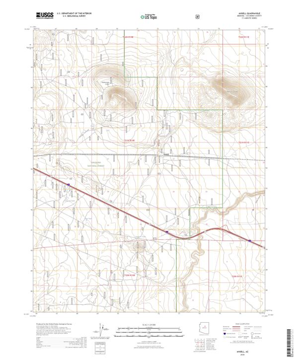 Angell topographic map thumbnail