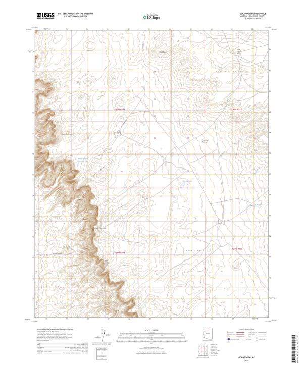 Goldtooth topographic map thumbnail