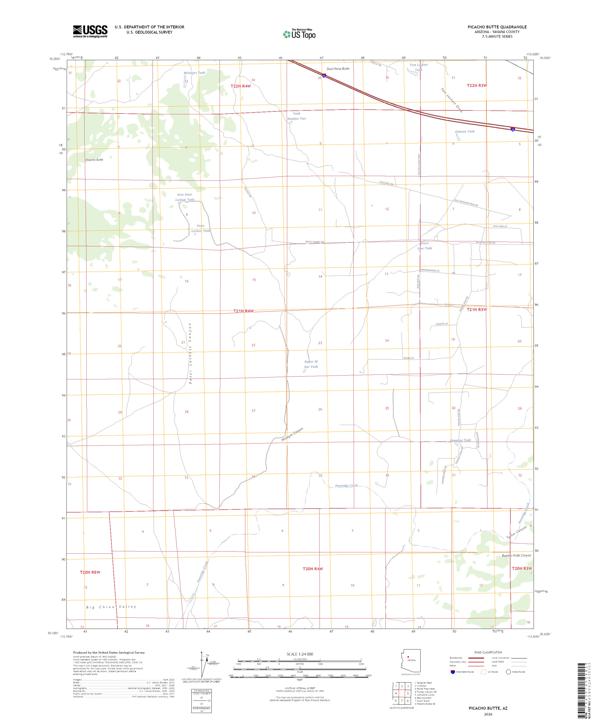Picacho Butte topographic map thumbnail