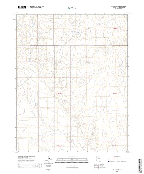 Hazen Hole Tank topographic map thumbnail