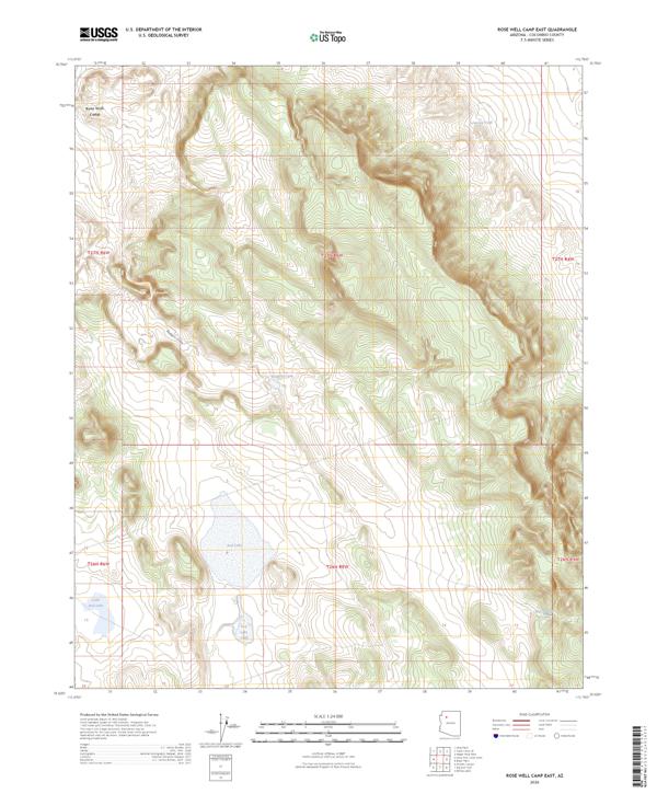 Rose Well Camp East topographic map thumbnail