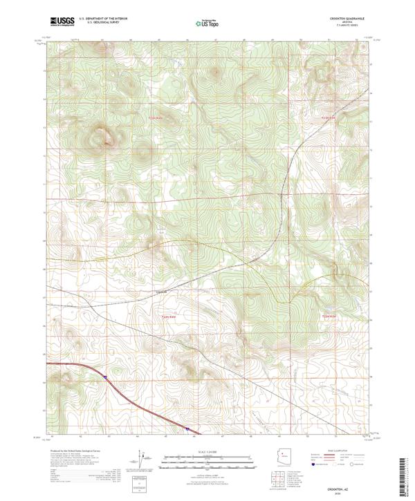 Crookton topographic map thumbnail