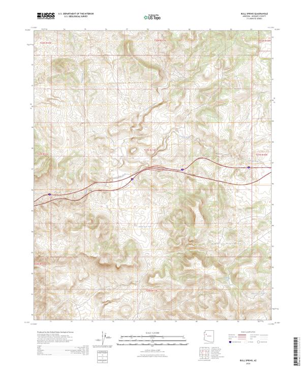 Bull Spring topographic map thumbnail