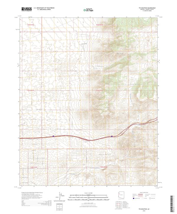 Tin Mountain 2026 topographic map thumbnail