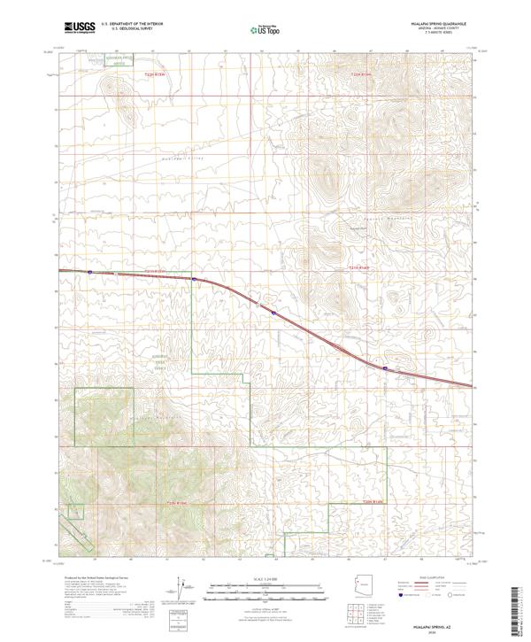 Hualapai Spring topographic map thumbnail