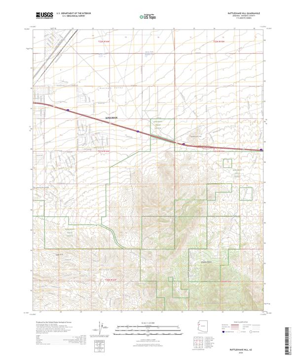 Rattlesnake Hill topographic map thumbnail