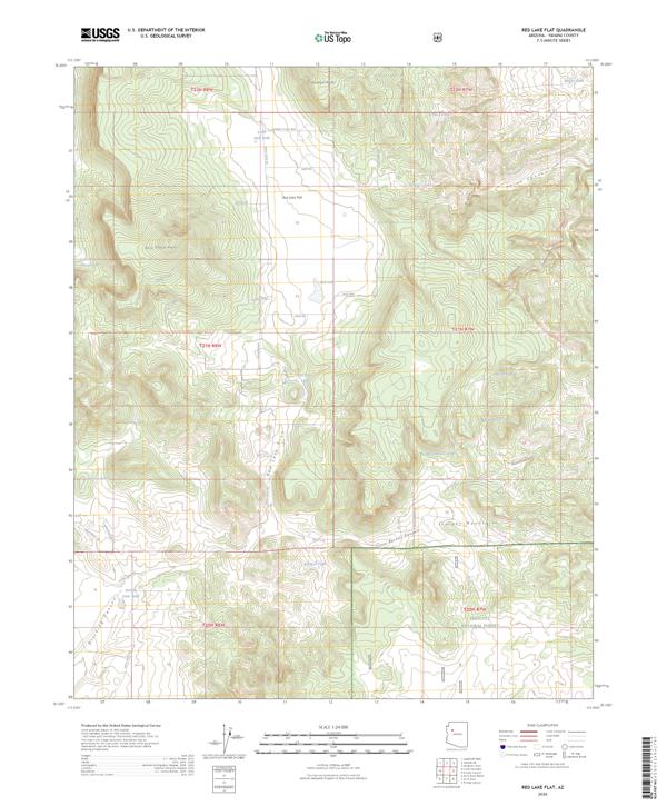 Red Lake Flat topographic map thumbnail