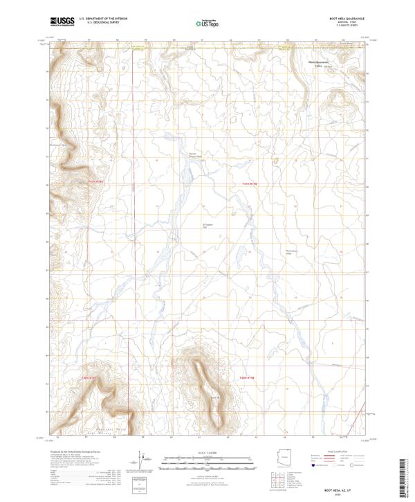 Boot Mesa topographic map thumbnail