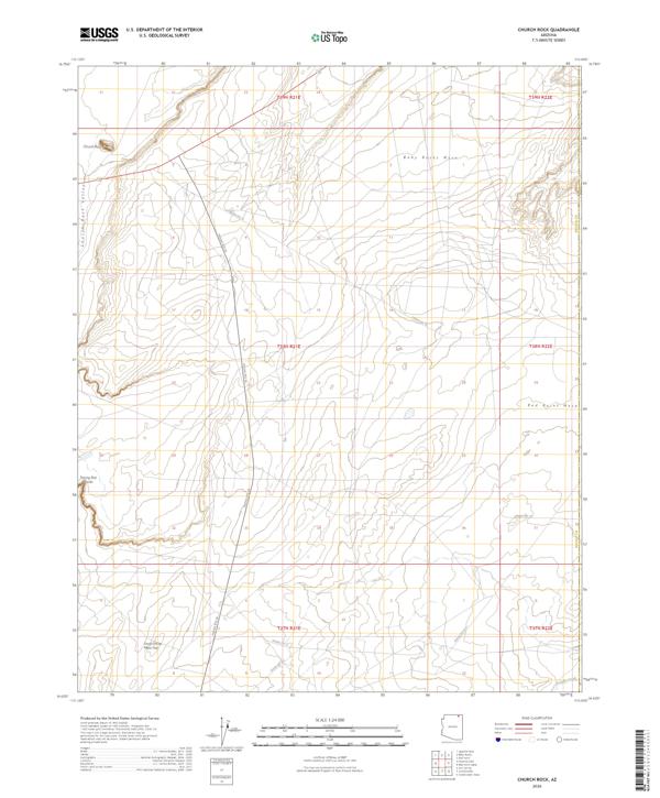 Church Rock topographic map thumbnail