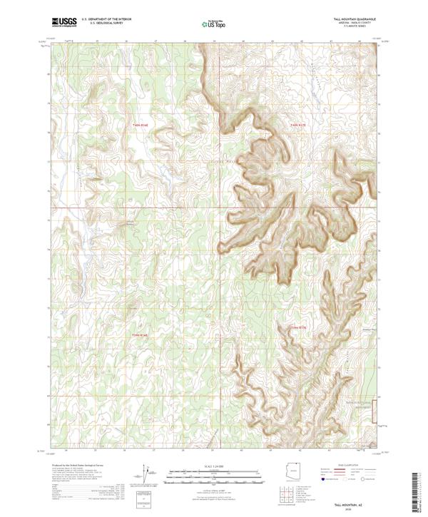 Tall Mountain topographic map thumbnail