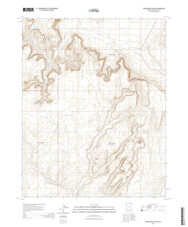 Segihatsosi Canyon topographic map thumbnail