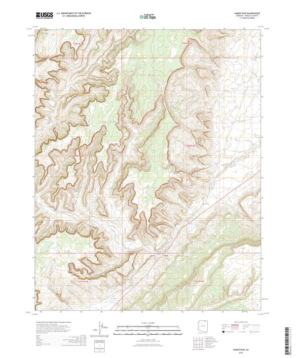 Marsh Pass topographic map thumbnail